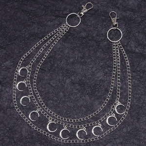 Multi Layer Moon Waist <b>Chain</b> Metal <b>Jeans</b> <b>Chain</b> Denim Decoration Hip Hop Street Style Accessory Pants <b>Chain</b> Zinc Alloy - Product Image 4