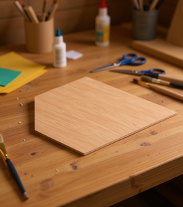 Tavola in legno Sunique 42x42 cm per progetti fai-da-te e artigianato fatto a mano - Product Image 2