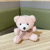 Porte-clés personnalisé ours en peluche Animal en peluche sac à dos Clip Mini peluche avec porte-clés poupée Peluches ours en peluche porte-clés