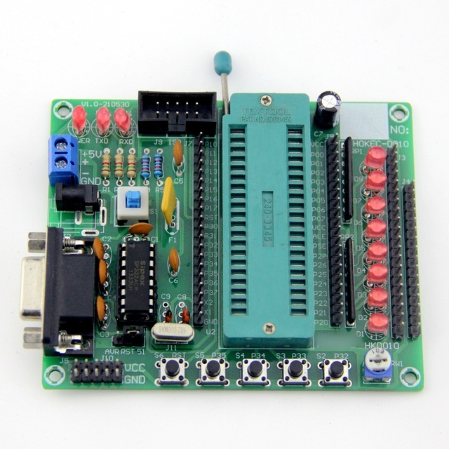 Smart Electronics 51 Microcontroller Minimum System DIY Learning Board Kit STC89C52 Parts Experiment Development Board