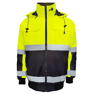 מעיל חורף בטיחותי מחזיר אור לגברים - Product Image 1