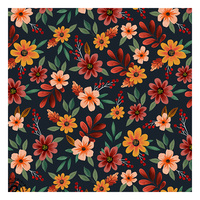 Tela de Viscosa Tejida con Estampado Floral, Ligera, para Blusas y Faldas de Verano, Tela de Rayón con Estampado Floral al por Mayor