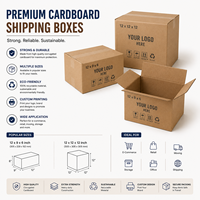 Cajas de Cartón Personalizadas de 12x9x6 y 12x12, 3 Capas, con Logotipo Personalizado, Caja Corrugada para Set de Desayuno