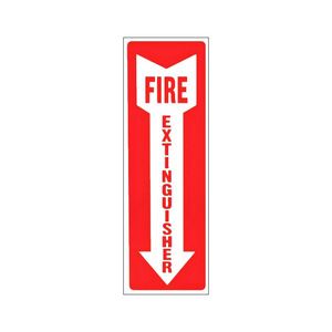 Señal de extintor de incendios de 12x4 pulgadas, etiqueta reflectante de seguridad, alerta visual, cinta adhesiva incluida - Product Image 4