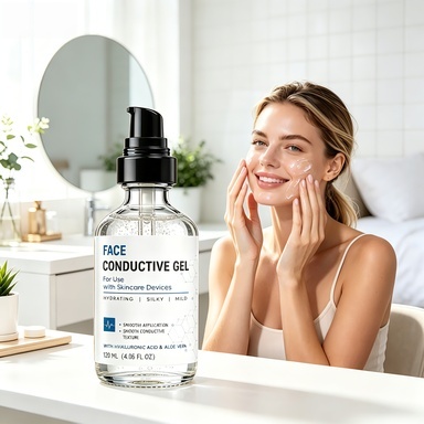Moisturizing Conductive Gel for Microcurrent Facial Massager Soft Silky Texture Beauty Gel Luminous Skincare Private Label
