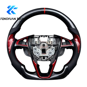 <span class=keywords><strong>Volante</strong></span> Deportivo de Carreras de Fibra de Carbono Real Personalizado para Ford Trim EcoBoost GT/Shelby GT350/Focus 4 2013 2014 <span class=keywords><strong>sin</strong></span> airbag - Product Image 1