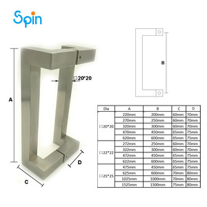 Sang trọng tắm Gương & sang trọng hiện đạ<span class=keywords><strong>i</strong></span> cửa kéo, OEM sản xuất thép không gỉ 304/316 cửa kính kéo xử lý - Product Image 5