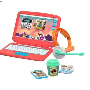 <span class=keywords><strong>Jeux</strong></span> de rôle en plastique <span class=keywords><strong>pour</strong></span> enfants Simulation d'ordinateur Tissu Apps Jouets Set Early Educational Laptop for Children - Product Image 1
