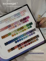 Nouveau kit complet de vernis gel pour ongles Suuseegel, personnalisable avec logo, 50 couleurs, effet œil de chat, pour salons de manucure