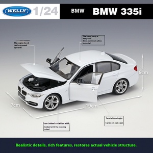 WELLY 1:24 BMW 335i Modellino Auto in Metallo da Collezione Simulazione Die Cast Modello Auto in Lega - Product Image 3