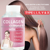 Ausreson Gommes aux peptides de collagène marin Beauty Bear Gummy Skincare Health Supplement Gummies au collagène marin
