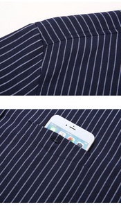 <span class=keywords><strong>เสื้อ</strong></span>เชิ้ตผู้<span class=keywords><strong>ชาย</strong></span>ลำลองแขนสั้น <span class=keywords><strong>คอ</strong></span><span class=keywords><strong>จีน</strong></span> ลายทาง พิมพ์ลาย<span class=keywords><strong>จีน</strong></span> สำหรับคน<span class=keywords><strong>อ้วน</strong></span> ใส่สบาย แห้งเร็ว ระบายอากาศดี เหมาะสำหรับฤดูร้อน - Product Image 4