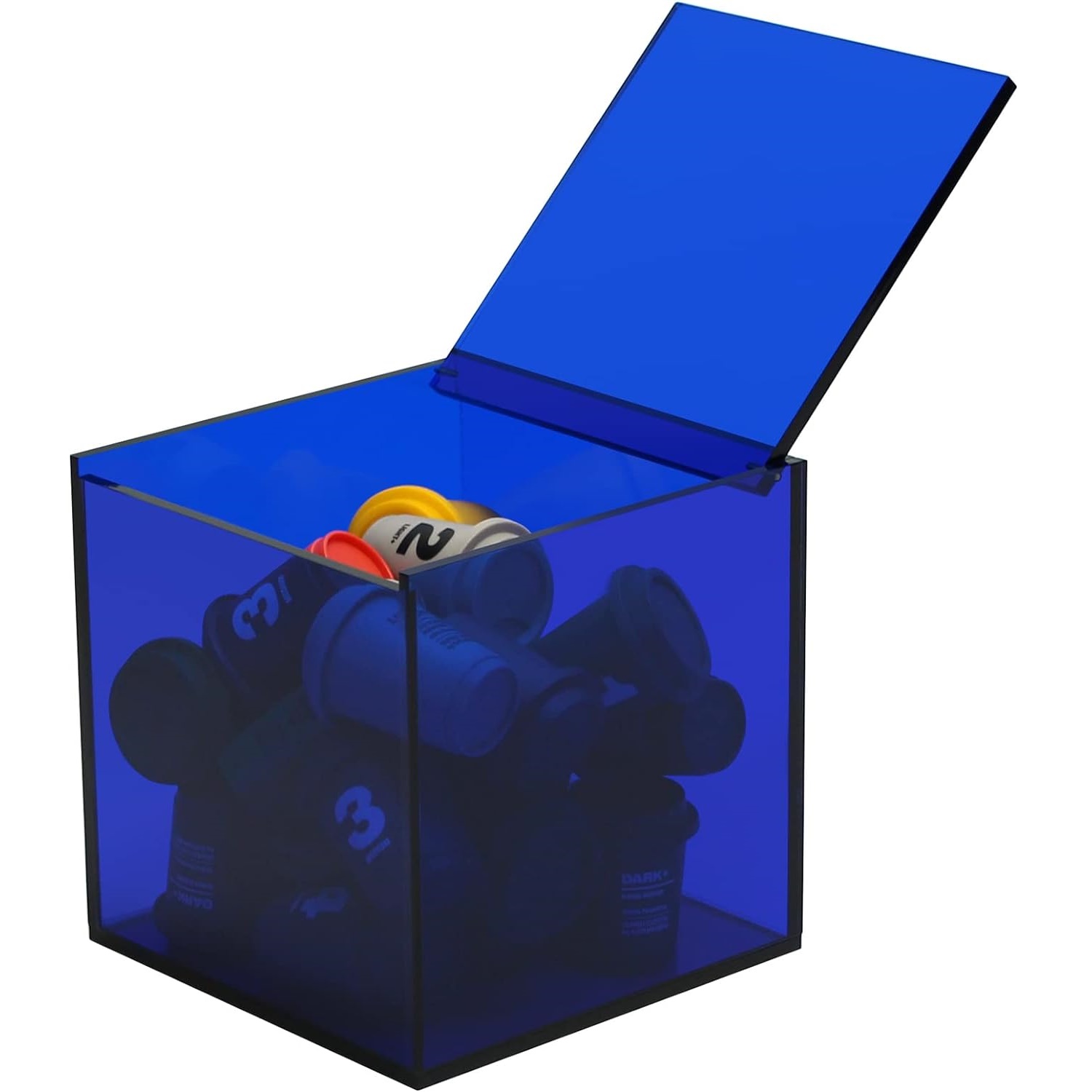 Blu scuro trasparente