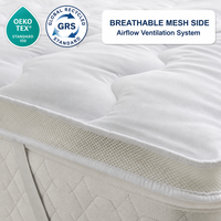 Protège-matelas pour adultes en microfibre avec contrôle de la température et ventilation par flux d'air