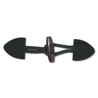 Boutons nœud chinois/boutons grenouille en cuir marron personnalisés 18 mm faits à la main, décoration pour nettoyage à sec WIKO L-4130 pour manteaux et vêtements de mode
