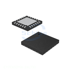CY7C65211A-24LTXI Electronic Parts List Components Interface 24 UFQFN Exposed Pad IC USB TO UART/I2C/SPI 24QFN - Product Image 1