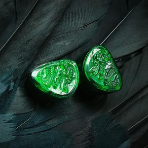 Écouteurs intra-auriculaires dynamiques filaires HiFi Tangzu Waner SG II Édition Jade Dragon avec diaphragme PET de 10 mm et étui de rangement en silicone - Product Image 3