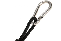 Ligne de remorquage marine, bouée flottante, laisse, crochet en acier inoxydable, système d'ancrage pour la pêche, corde à boule avec mousqueton pour kayak