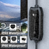 Chargeur EV portable Feyree 3,5 kW NACS pour Tesla 16A réglable monophasé 110V avec câble de charge de 5 m