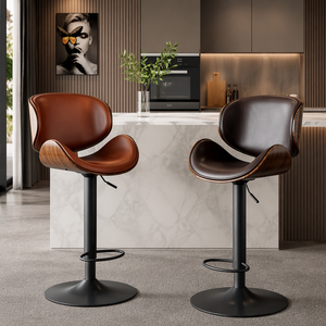 Nouvelles chaises de salle à manger industrielles modernes pour cuisine, café, restaurant, tabourets de <span class=keywords><strong>bar</strong></span> industriels avec dossier - Product Image 1