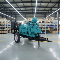 Pompe à boue horizontale à trois pistons BW850/20, 850 L/min, 20 MPa, entraînée par un moteur électrique, pour le forage de puits profonds et l'exploitation minière