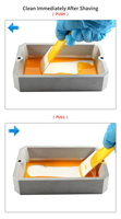 Spatule de nettoyage AORITA3D jaune et blanche pour imprimante 3D, racloir à résine pour Anycubic Photon Elegoo MARS LCD DLP