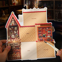 Lot de 5 autocollants de la série My Secret Space, décorations de maisons et matériaux de broderie pour projets DIY