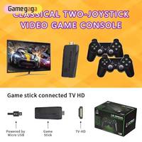 Vente en gros 4K HD TV Dongle de jeu vidéo Double manette de jeu sans fil 2.4G Console de jeu 3D FC CPS 10000 Prise en charge intégrée GB