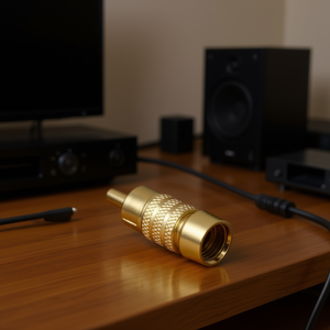 Adaptador RCA Macho a Hembra F, Conector de Audio y Video Chapado en Oro - Product Image 3