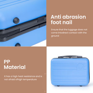 Estuche de cosméticos de maquillaje para mujer, Mini equipaje de tren, estuche de maquillaje multicolor de 14 pulgadas, caja de regalo, caja de embalaje con asa - Product Image 5