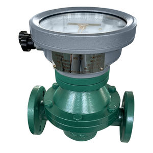 精杰鋳鉄オーバルギア流量計 液体流量計 機械式表示 高精度 +/-0.5% フランジ接続 オイル燃料 - Product Image 1