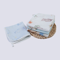 Imprimé bébé petite serviette carrée 100% coton haute qualité bébé mouchoir bébé vêtements de toilette