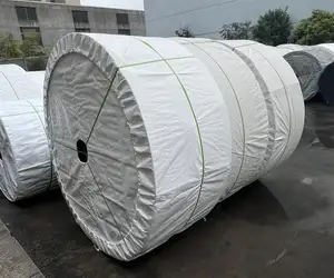 Sabuk konveyor kualitas tinggi 1000Mm antikarat sabuk konveyor poliester Ep dengan karet dinding samping cleat
