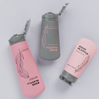 Tube contenant de crème pour les mains 30ml 50ml 100ml HDPE doux au toucher Emballage bouteilles de protection solaire à presser avec bouchon Filp