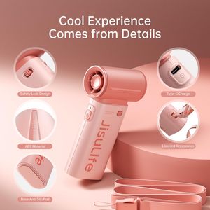 Ventilador Turbo Portátil de Mano JISULIFE Life9 Potente 40000 RPM 5000mAh Recargable por USB Mini Ventilador 5 Velocidades 22H de Tiempo Máximo de Enfriamiento - Product Image 5