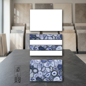 Carreaux 12x18 à finition brillante avec des conceptions à jet d'encre émaillées numériques de 30x45cm pour de superbes intérieurs muraux en céramique de 300x450mm - Product Image 1