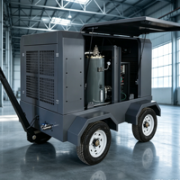 Compresseur d'air électrique portable à faible bruit, homologué CE, spécifications personnalisées pour le sablage, les carrières et les outils pneumatiques