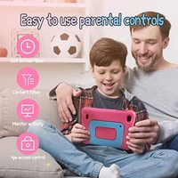 Nueva Tablet Infantil de 7 Pulgadas con Android 13.0, 3GB de Memoria, USB Tipo-C, Procesador Intel de 1.2GHz, Educativa, Wi-Fi, Funda de Silicona Resistente a Golpes