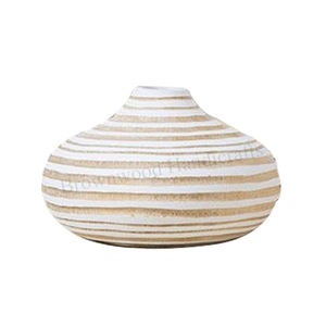 Vase en bois de 4X4X8 pouces, fait à la main, couleur Antique blanche, décoration de la maison, Premium, pour le salon, au meilleur prix, 4 pièces - Product Image 1