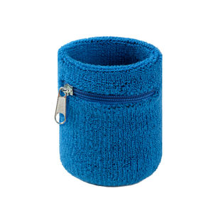 Soporte de muñeca personalizado al por mayor baloncesto tenis deporte muñequera dinero cartera bolsa sudor muñequera con bolsillo con cremallera - Product Image 3