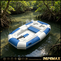 Bote Inflable de Pesca de Alta Calidad de la Fábrica de Barcos Weihai, con Piso de Aluminio/Aire, Catamarán Portátil, Bote de Pesca