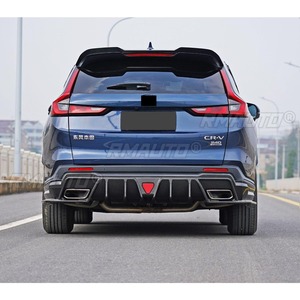 <b>For</b> Honda CRV-DC 2023 <b>Car</b> Rear Bumper Lip Splitter <b>Diffuser</b> <b>Car</b> Accessories Gloss Black Bumper Protector Modification Part - Product Image 6