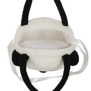 Bolso de juguete suave <span class=keywords><strong>peluche</strong></span> Panda bolsas lindo animal de <span class=keywords><strong>peluche</strong></span> personalizado al por mayor para niñas en stock 25 Cm decoración OEM - Product Image 6