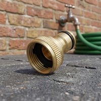 Adaptateur de robinet fileté en laiton 3/4 pouces pour raccord de tuyau d'arrosage agricole et connexion de tuyau (métal) – Lot en vrac