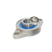 Roulement à flange ovale auto-alignant en acier inoxydable SUFL000 SUFL001 SUFL002, boîtier en alliage de zinc, précision P6, longue durée de vie