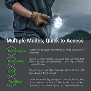 20000LM 300W mạnh mẽ nhất dẫn đèn Pin nextorch Saint <span class=keywords><strong>Torch</strong></span> 31 Đèn pin lumens cao 100000 - Product Image 3