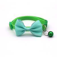 Collier pour chat Qbellpet avec nœud coloré, mignon, réglable, avec pendentif clochette, pour chien, chiot, chat, accessoires