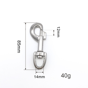Mousquetons en métal pour porte-clés, mousquetons pivotants de 15 mm pour laisse de chien - Product Image 4