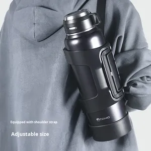 2.5L 316 Stainless Steel Travel <strong>Thermos</strong> with <strong>Tea</strong> Infuser Design for Outdoor Use All Seasons - Product Image 4
