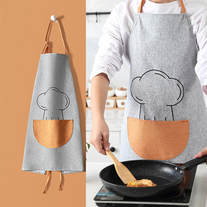 Wholesale Washable & Reusable Printed Cooking Kitchen <b>Apron</b> for Women <b>Men</b> with Pockets and Adjustable Strap - Product Image 2